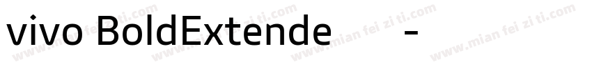 vivo BoldExtende字体下载字体转换